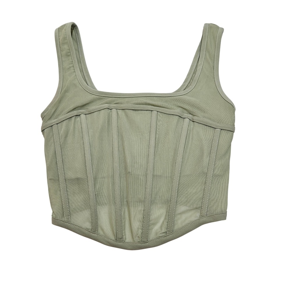 Petal + Pup Zelda Mesh Corset Top Size XS Cropped‎ Length